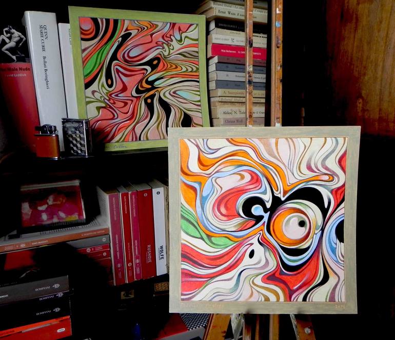 Original Abstract Expressionism Abstract Painting by Federico Cortese