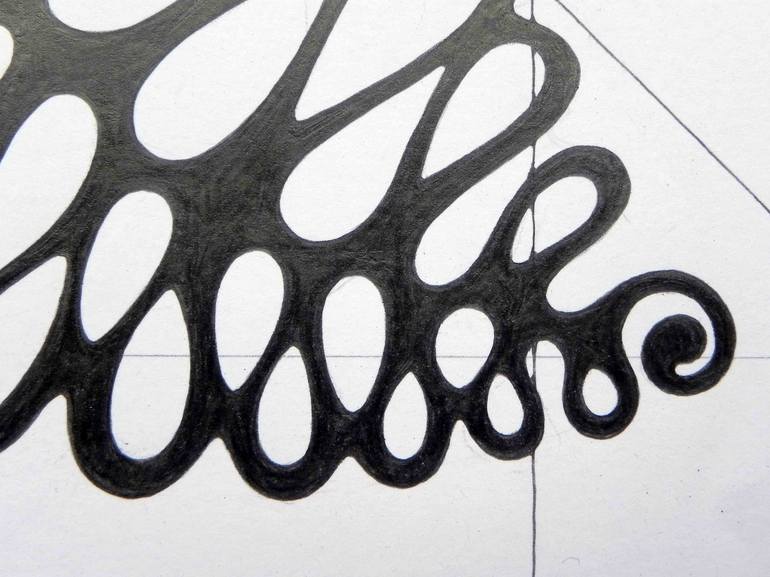 Original Abstract Language Drawing by Federico Cortese