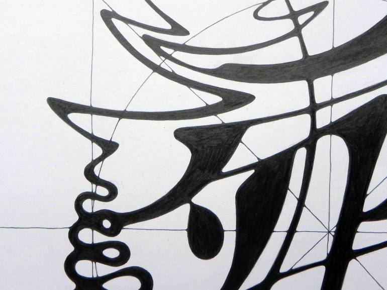 Original Abstract Language Drawing by Federico Cortese