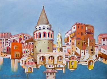 Print of Documentary Cities Paintings by Federico Cortese