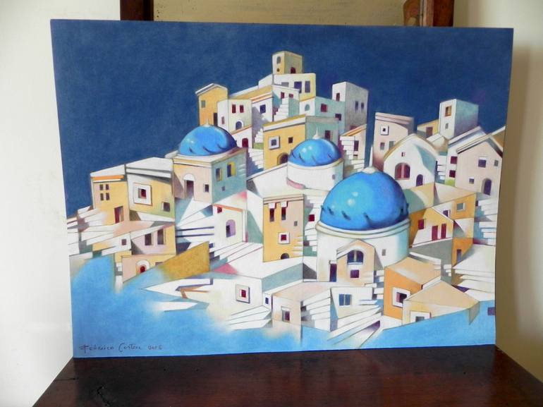 Original Places Painting by Federico Cortese