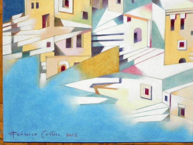 Original Expressionism Places Painting by Federico Cortese