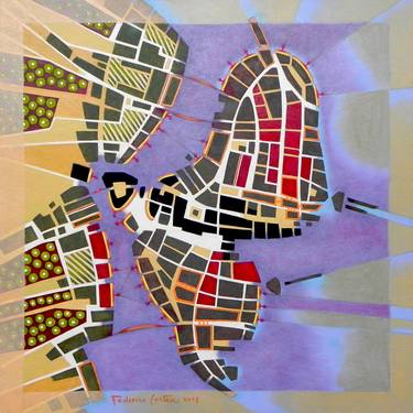 Original Abstract Expressionism Abstract Paintings by Federico Cortese