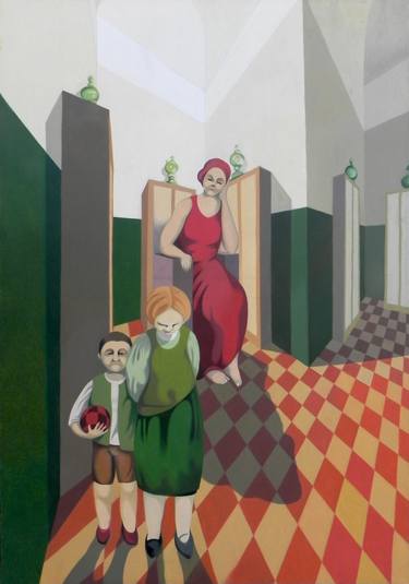 Print of Expressionism Family Paintings by Federico Cortese