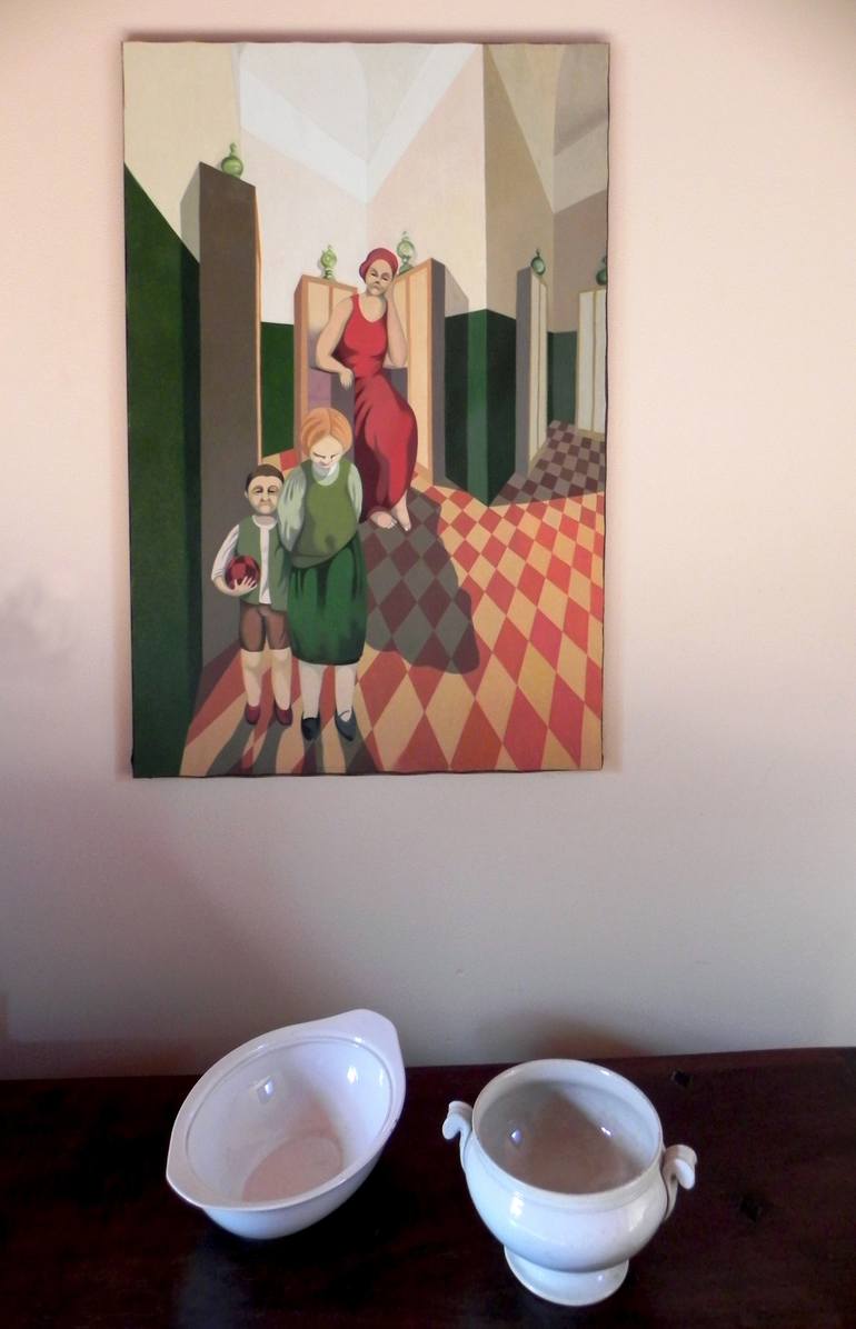 Original Family Painting by Federico Cortese