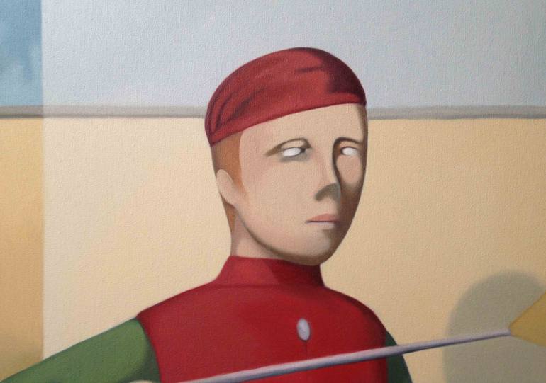Original Surrealism Political Painting by Federico Cortese