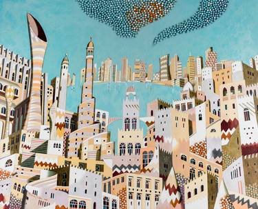 Print of Art Deco Architecture Paintings by Federico Cortese