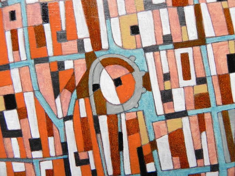 Original Documentary Abstract Painting by Federico Cortese