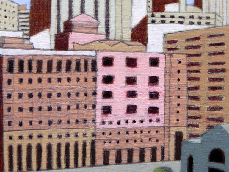 Original Figurative Cities Painting by Federico Cortese