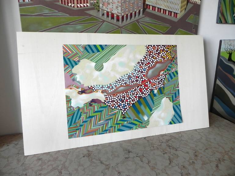 Original Abstract Expressionism Abstract Painting by Federico Cortese