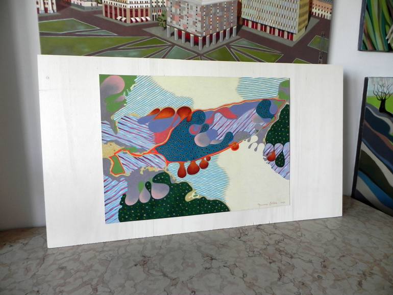 Original Conceptual Abstract Painting by Federico Cortese