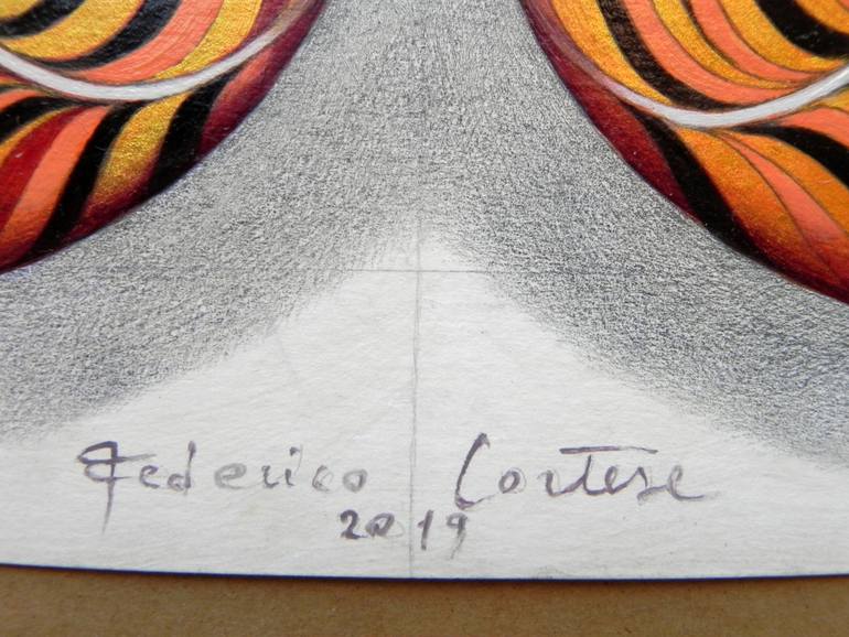 Original Art Deco Animal Painting by Federico Cortese