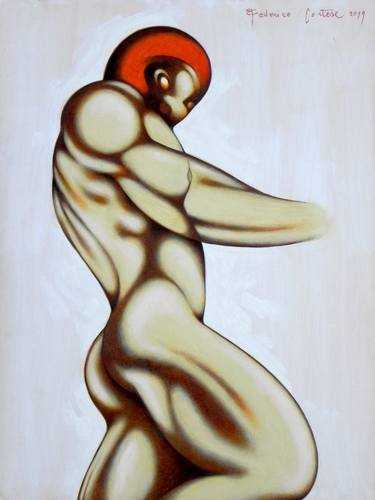 Print of Expressionism Nude Paintings by Federico Cortese