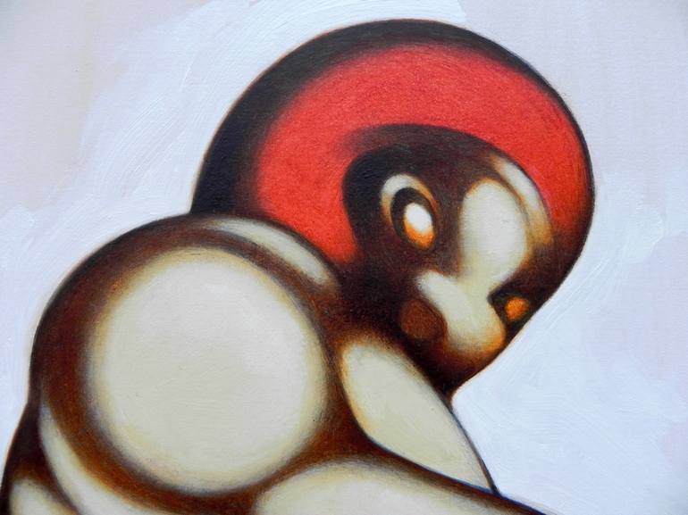 Original Expressionism Nude Painting by Federico Cortese