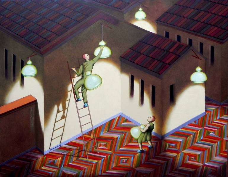 Print of Expressionism People Paintings by Federico Cortese