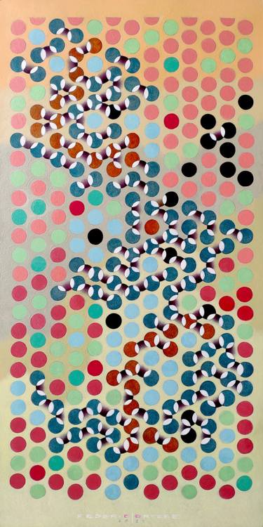 Original Abstract Geometric Paintings by Federico Cortese