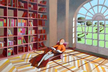 Original Interiors Paintings by Federico Cortese