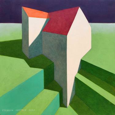 Original Realism Architecture Paintings by Federico Cortese