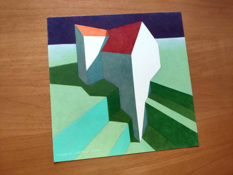 Original Realism Architecture Painting by Federico Cortese