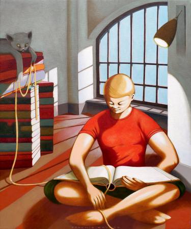 Print of Figurative Interiors Paintings by Federico Cortese
