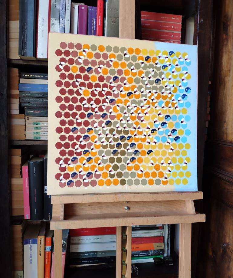 Original Generative Abstract Painting by Federico Cortese