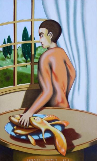 Print of Surrealism Home Paintings by Federico Cortese