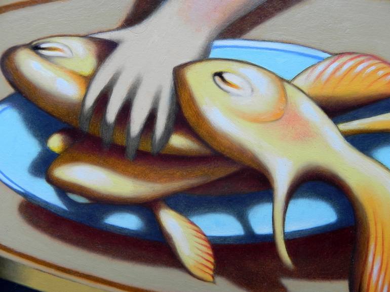 Original Figurative Home Painting by Federico Cortese