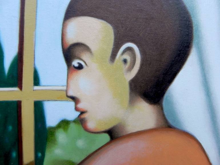 Original Figurative Home Painting by Federico Cortese