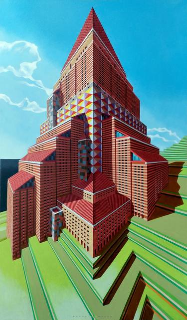 Original Contemporary Architecture Paintings by Federico Cortese