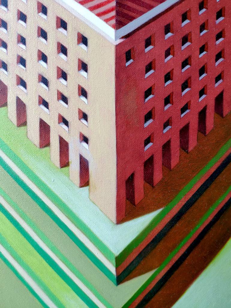 Original Contemporary Architecture Painting by Federico Cortese