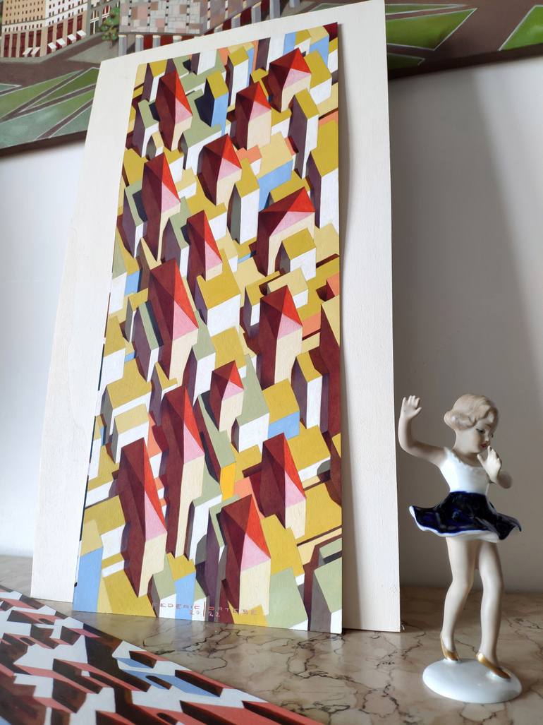 Original Surrealism Landscape Painting by Federico Cortese