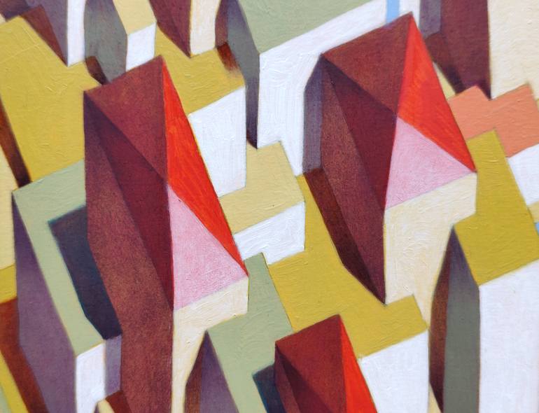 Original Surrealism Landscape Painting by Federico Cortese