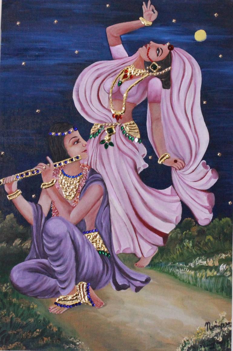 Original Conceptual Classical mythology Painting by nirupma misra