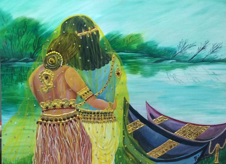 Original Classical mythology Painting by nirupma misra