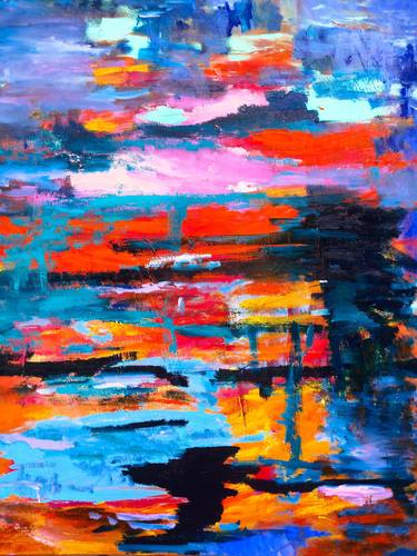 Print of Fine Art Abstract Paintings by Tanya Zevallos