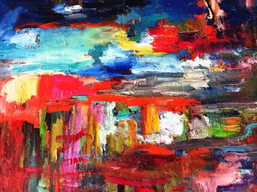 Original Abstract Expressionism Abstract Paintings by Tanya Zevallos