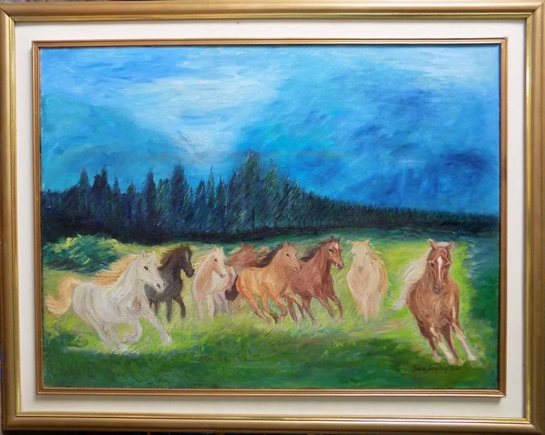 Original Horse Painting by Tanya Zevallos