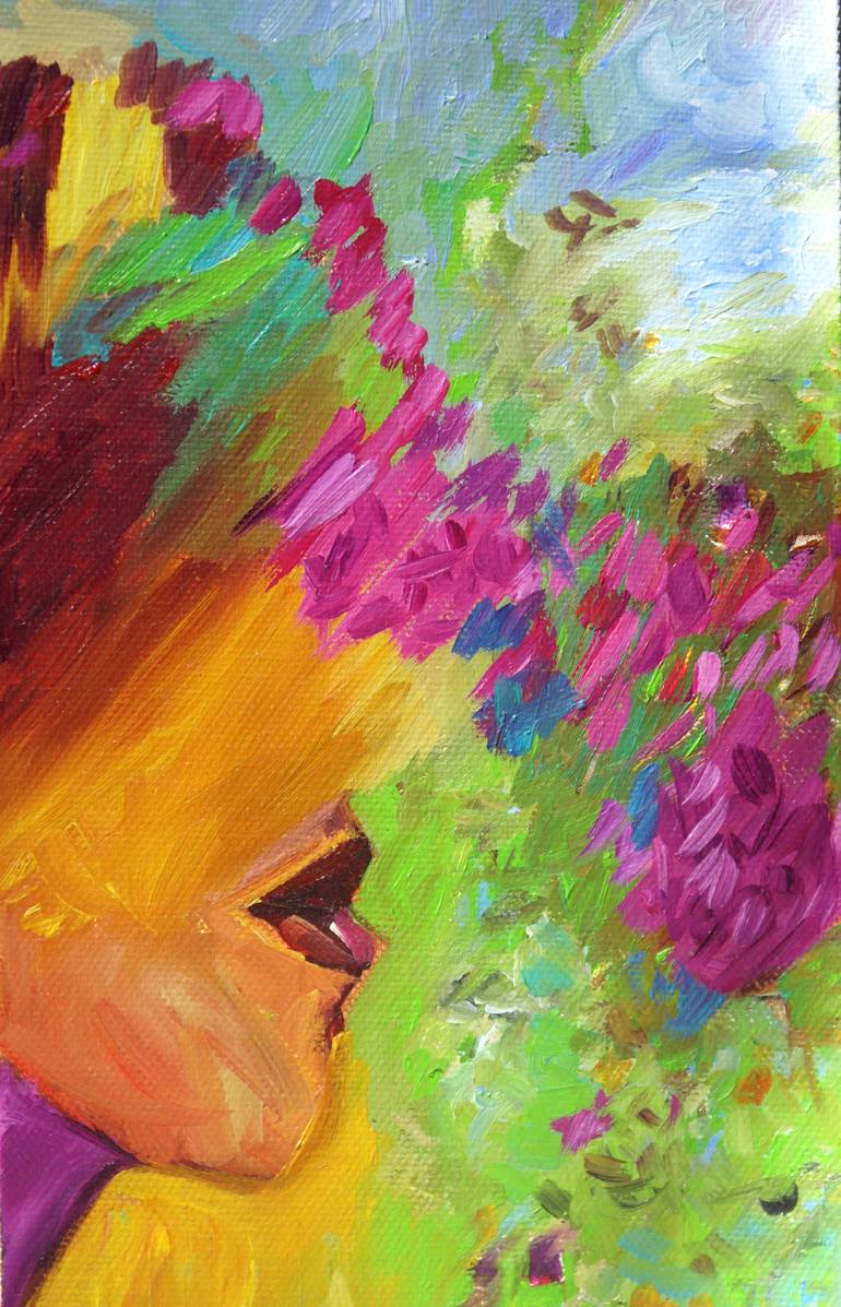 Original Abstract People Painting by Tanya Zevallos