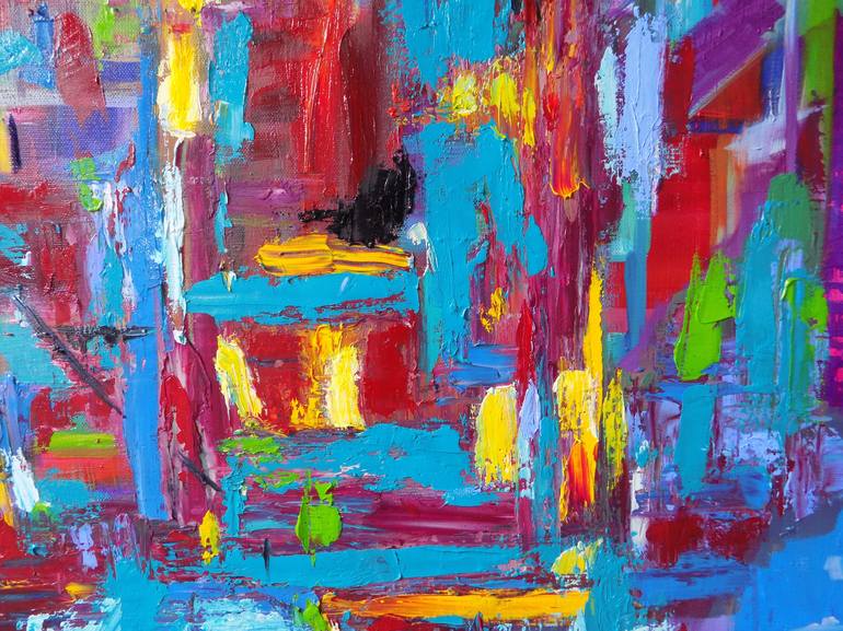 Original Abstract Expressionism Abstract Painting by Tanya Zevallos