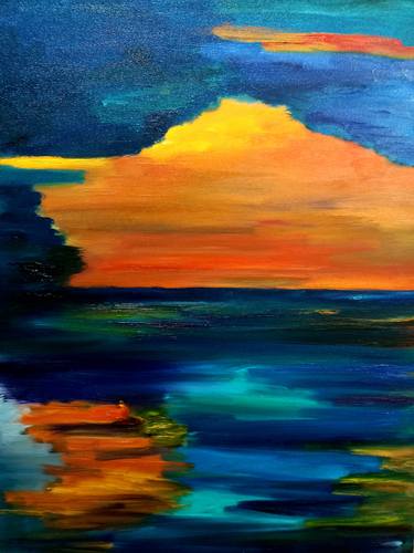 Original Abstract Landscape Paintings by Tanya Zevallos