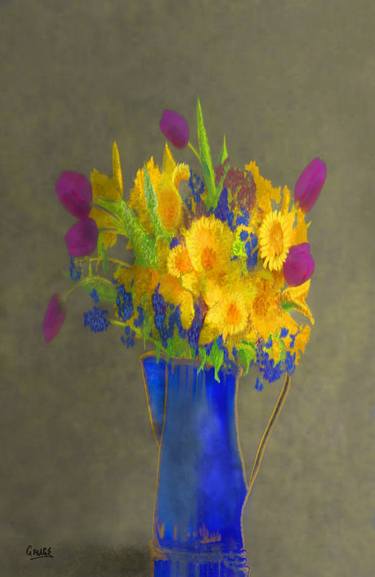 Original Expressionism Floral Digital by ΚΙΜ GAUGE