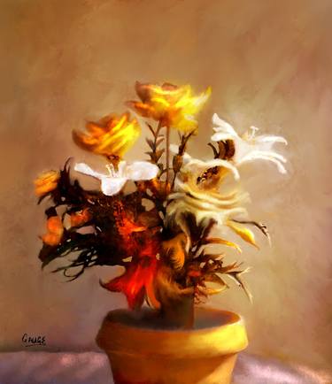 Print of Impressionism Floral Digital by ΚΙΜ GAUGE