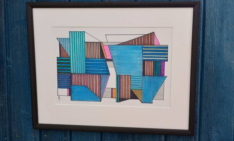 Original Abstract Drawing by Karin Hay White