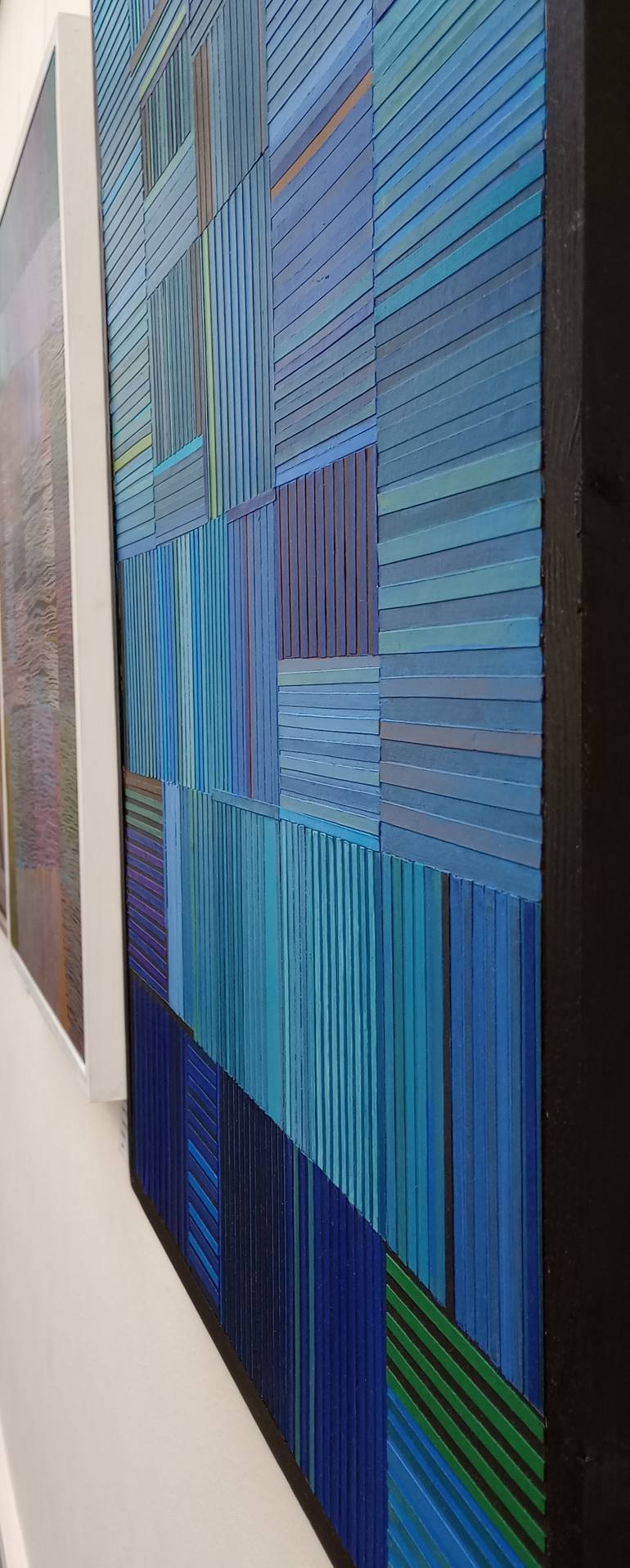 Original Abstract Architecture Mixed Media by Karin Hay White