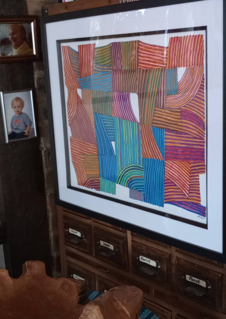 Original Contemporary Abstract Drawing by Karin Hay White
