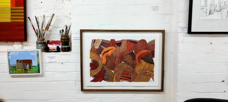 Original Contemporary Abstract Drawing by Karin Hay White