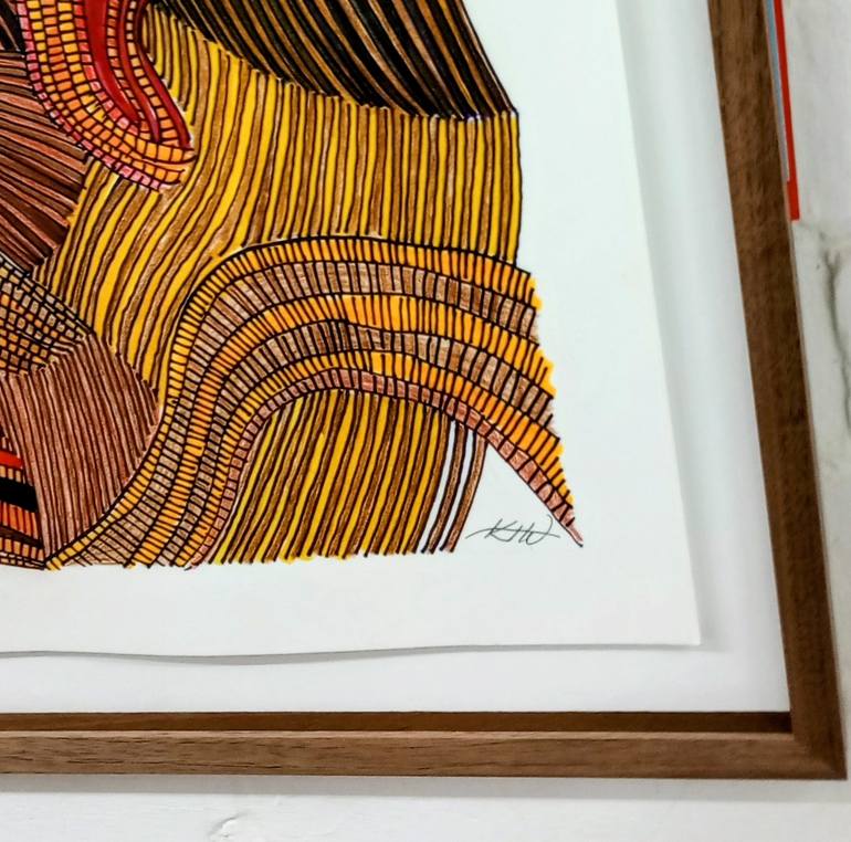 Original Contemporary Abstract Drawing by Karin Hay White