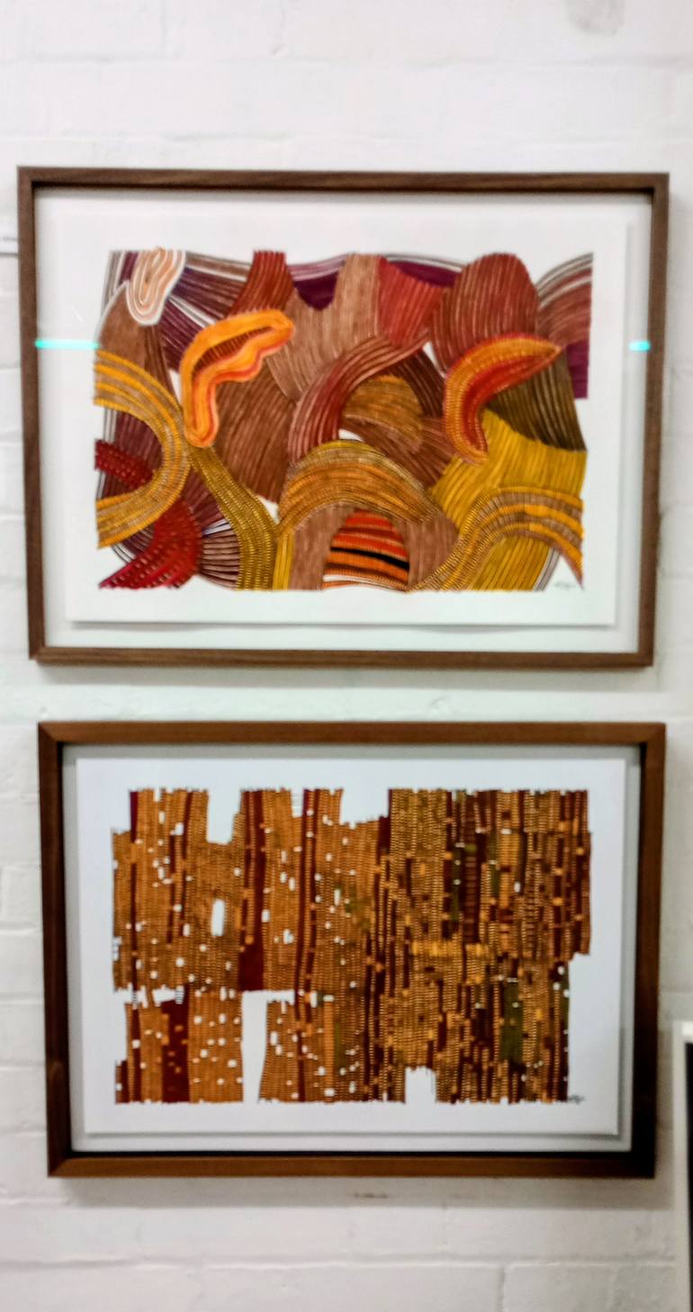 Original Contemporary Abstract Drawing by Karin Hay White