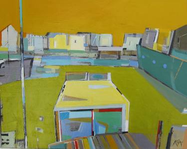 Print of Abstract Architecture Paintings by Karin Hay White