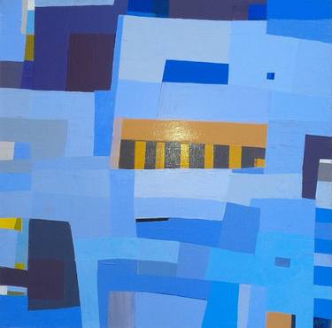 Original Abstract Architecture Paintings by Karin Hay White